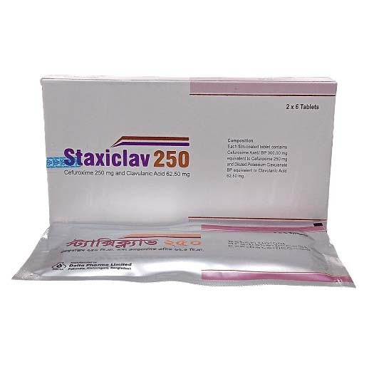 Staxiclav (Tablet 250 mg+62.5 mg)