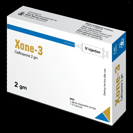 Xone-3 (IV Injection 2 gm vial)